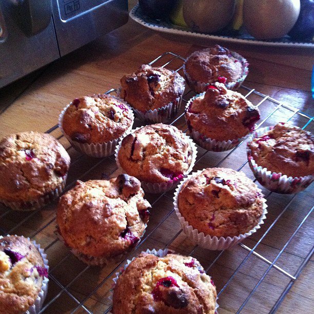 Cranberry clementine muffins