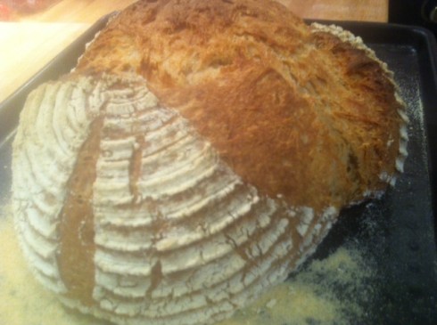 Freshly baked home made bread